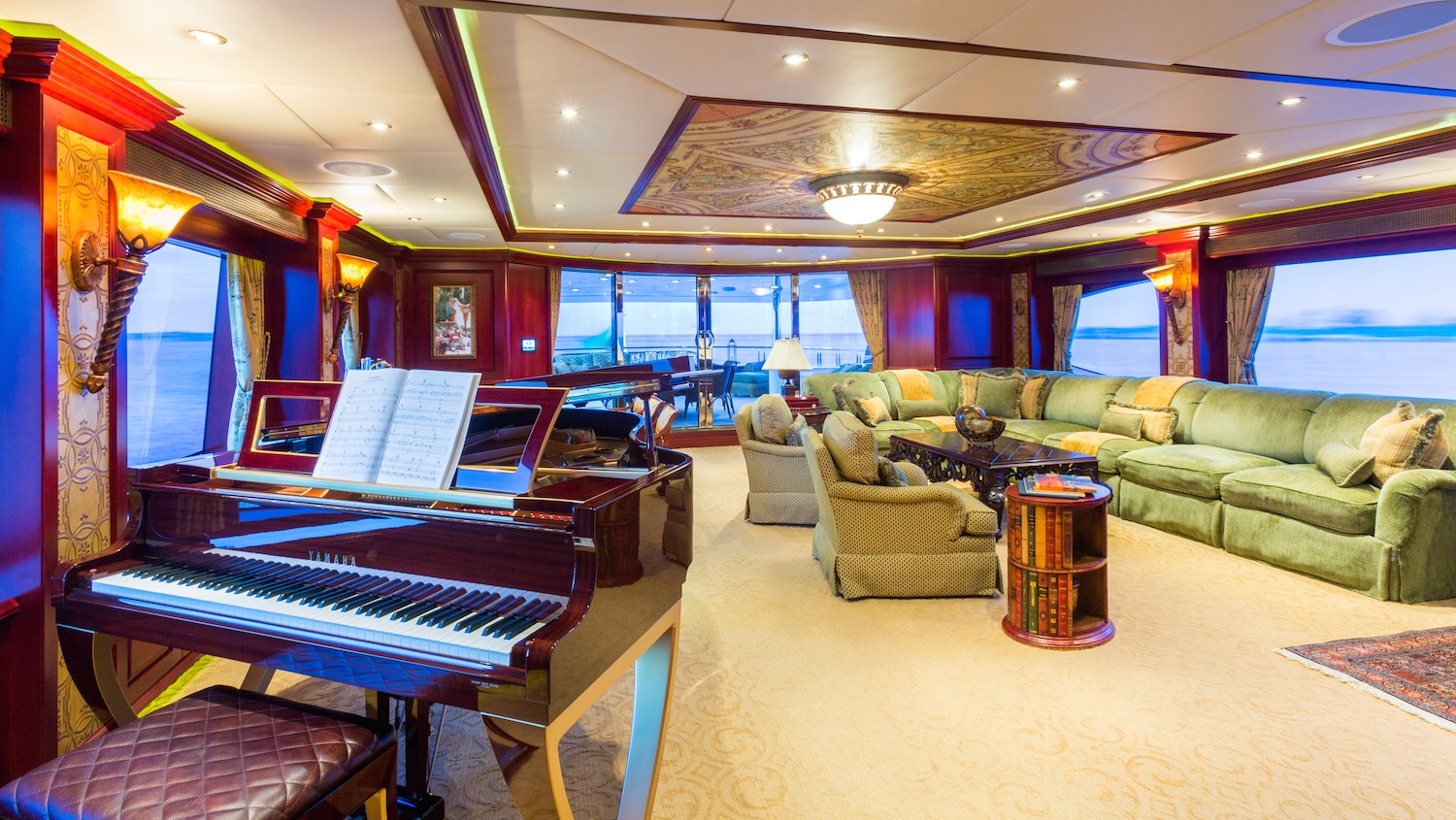 IMG_0088 Grand piano in a formal living room setting on a yacht.