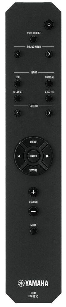 HA-L7A-remote A long thin remote control.